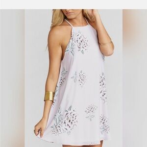 Show Me Your MuMu Lavendar Gomez Floral Dress - XS